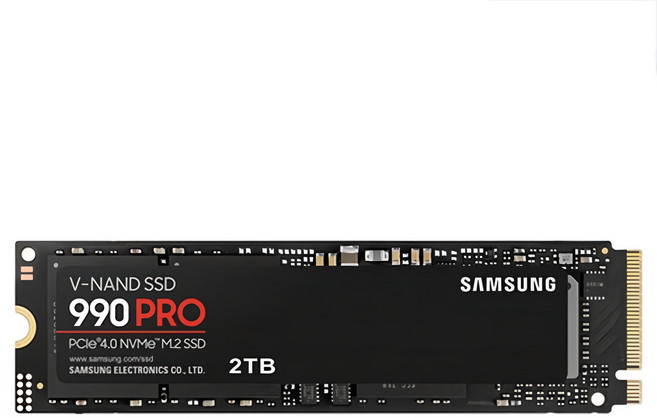 SAMSUNG 三星 990 PRO PCIe 4.0 NVMe M.2 固態硬碟 含散熱片, MZ-V9P2T0CW, 2TB