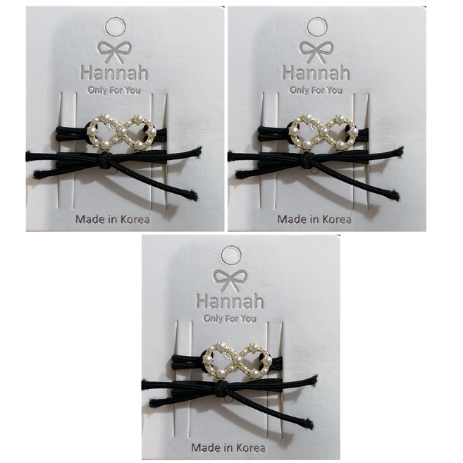 Hannah 正韓造型髮束 Set 3個 - 韓國製造