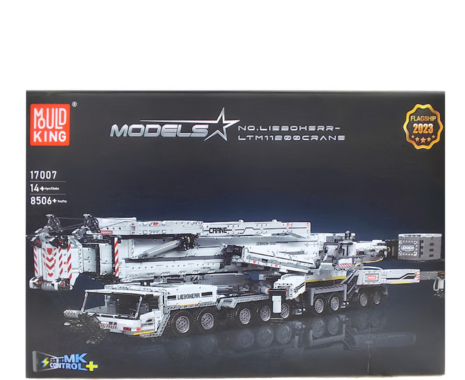 MOULD KING 宇星模王 積木 利勃海爾 LTM11200 M17007 8506+ 件, 白色, 1個