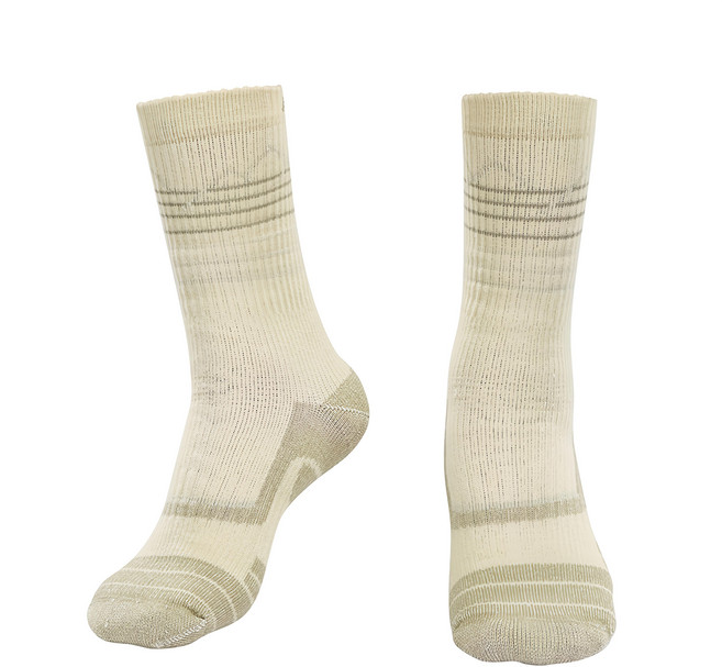 ATUNAS 歐都納 中筒厚底羊毛襪 A1ASGZ04N L 卡其色 1雙 保暖 登山襪