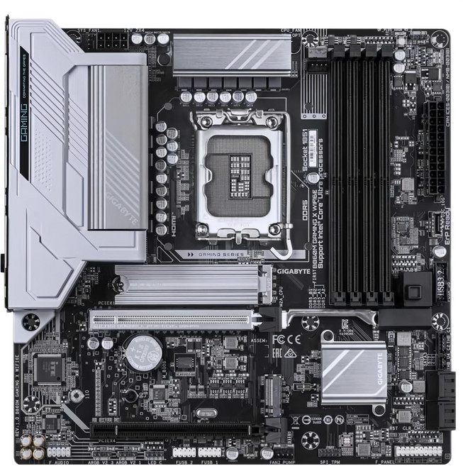 GIGABYTE 技嘉科技 主機板, B860M GAMING X WIFI6E, 4個
