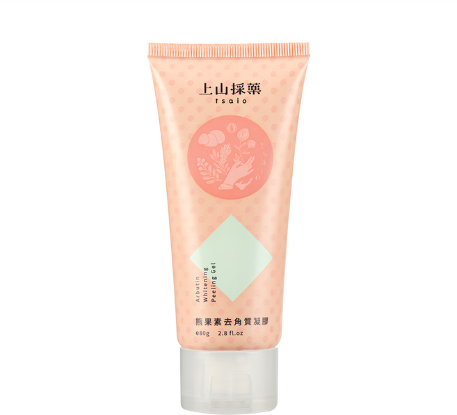tsaio 上山採藥 熊果素去角質凝膠 80g 亮白 溫和去除角質 改善肌膚粗糙 告別暗沉, 1條
