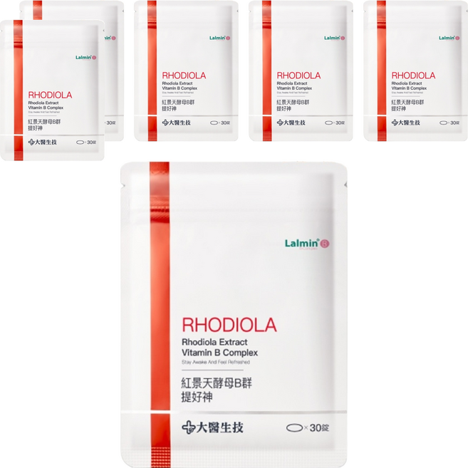 大醫生技 紅景天酵母B群, 30顆, 6包