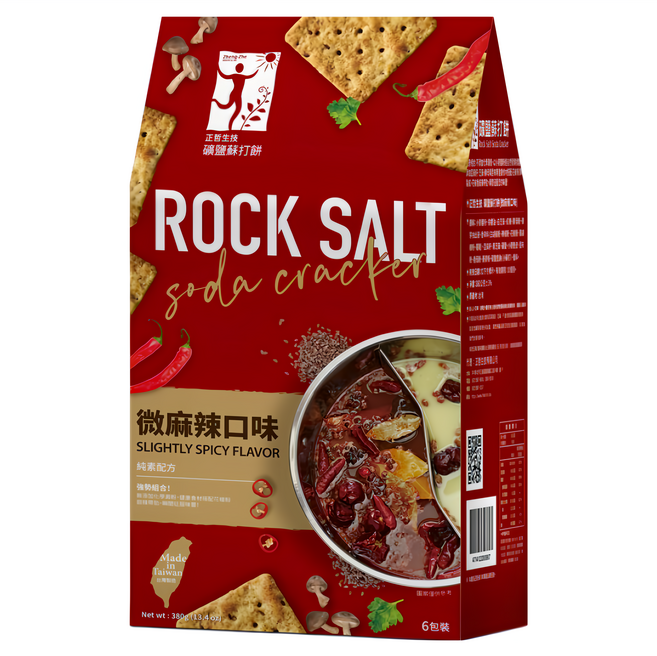 正哲生技 蘇打餅 微麻辣, 380g, 1包