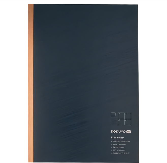 KOKUYO 國譽 ME 無時效手帳 7598 紺藍, 紺藍色, 1本