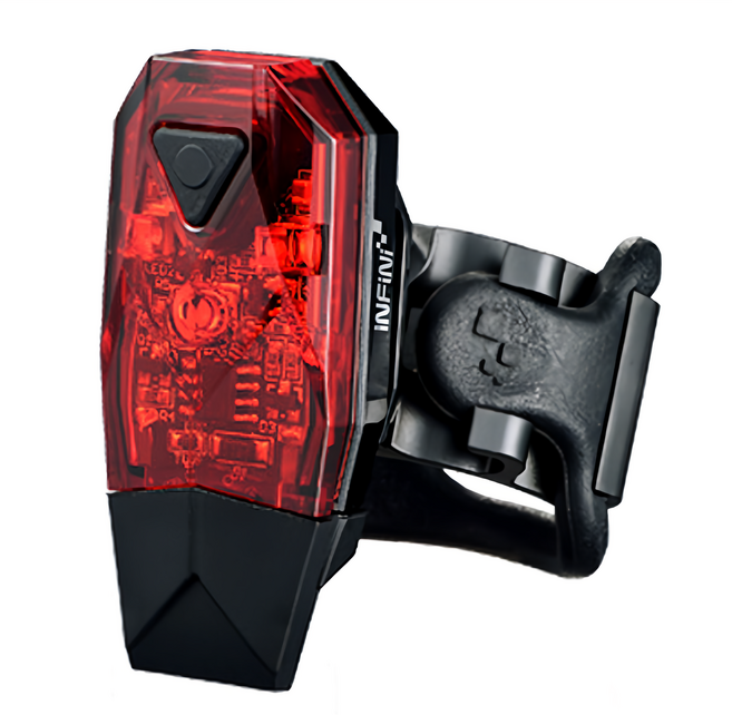 INFINI MINI LAVA I-261R 8流明 USB充電式警示尾燈 台灣 超輕巧 黑色 + 紅色 1個