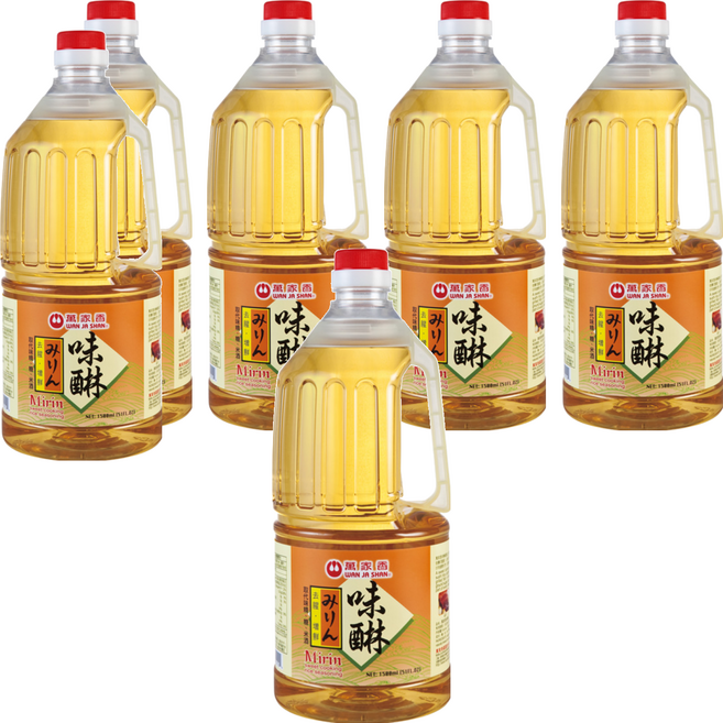 萬家香 味醂 日本調味品 純米釀造, 1.5L, 6瓶