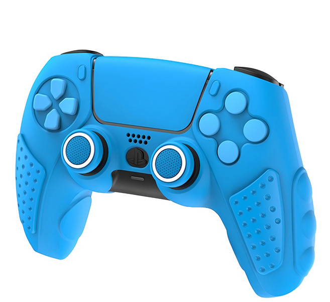 IINE 良值 PS5 手柄硅膠套保護套裝, 藍色, 1個