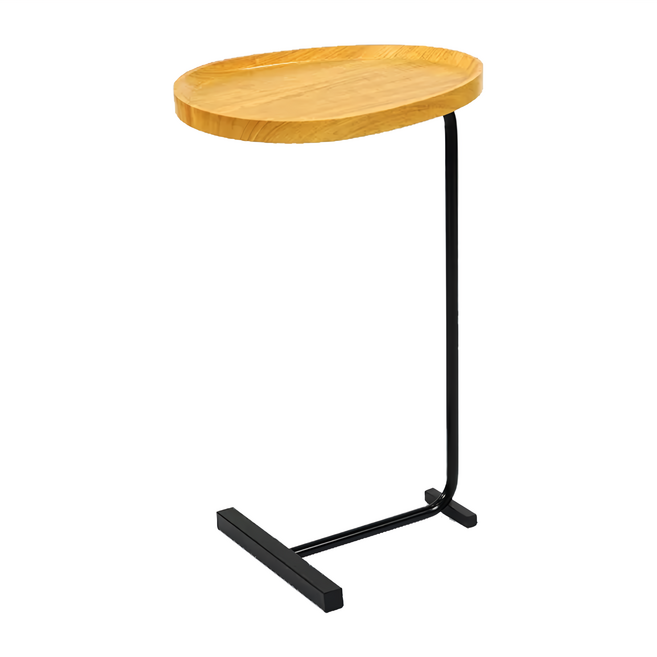 FAmILyLIFE 生活 木冶山居 Carmel水滴ㄈ型茶几 邊几 高60cm, 白橡木, 1個