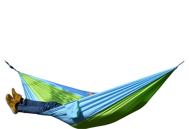 吊床 雙人 400g, 綠藍色