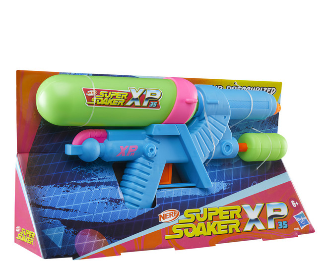 Hasbro 孩之寶 NERF 樂活打擊 超威水槍 XP35, 1個, 藍色+綠色