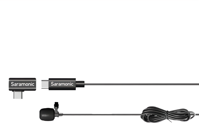 Sara monic 楓笛 LavMicro U3A 全向型領夾麥克風 Type-C, 1個, Black
