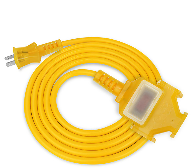 PowerSync 群加 2P 1對3工業用動力延長線, 10m, 1條, 黃色