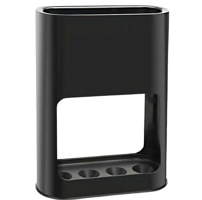 落地加高 四格置物收納雨傘架, 黑色, 1個