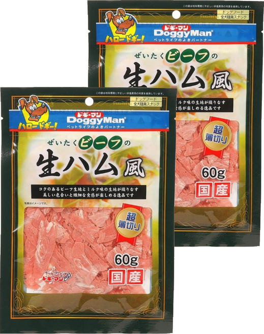 DoggyMan 多格漫 日式和風牛肉切片, 日式和風, 60g, 2包
