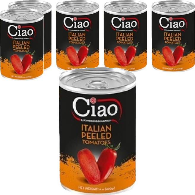 Ciao 喬爾番茄 去皮番茄, 400g, 6罐