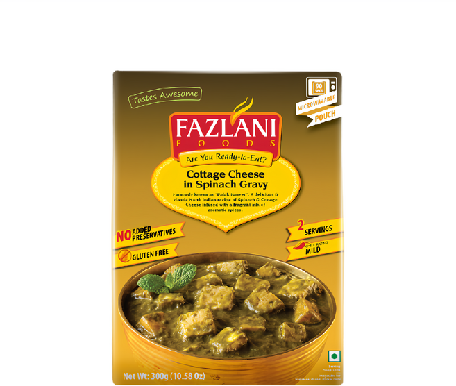 FAZLANI 印度菠菜燴起司即食調理包, 300g, 1盒