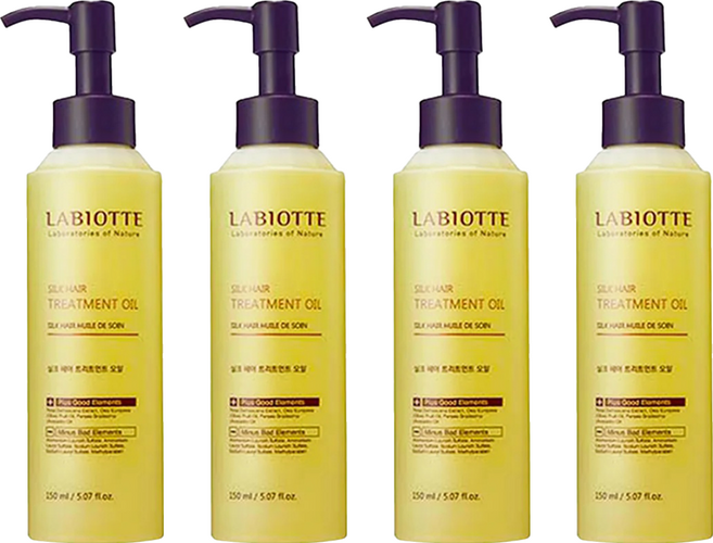 LABIOTTE 絲滑護髮油 深層滋潤修護 改善分岔毛躁, 150ml, 4件