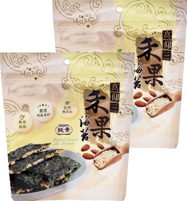 高仰三 禾果海苔 杏仁, 75g, 2包