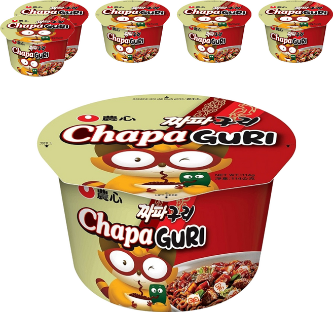 NONGSHIM 農心 浣熊炸醬烏龍碗麵 114g, 6入