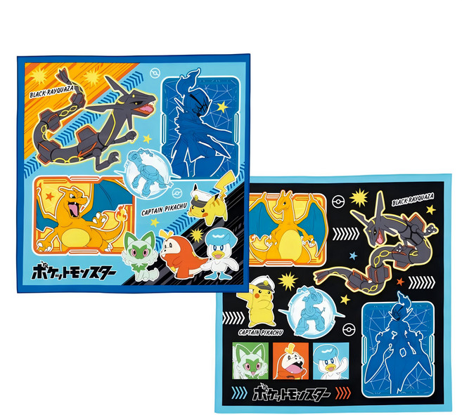 Skater 卡通便當包巾 桌墊 午餐布, 43 x 43cm, 精靈寶可夢, 2條