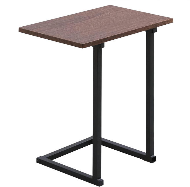 IRIS OHYAMA 愛麗思歐雅瑪 簡約時尚小邊桌 SDT-45, 深褐色/黑色, 1個