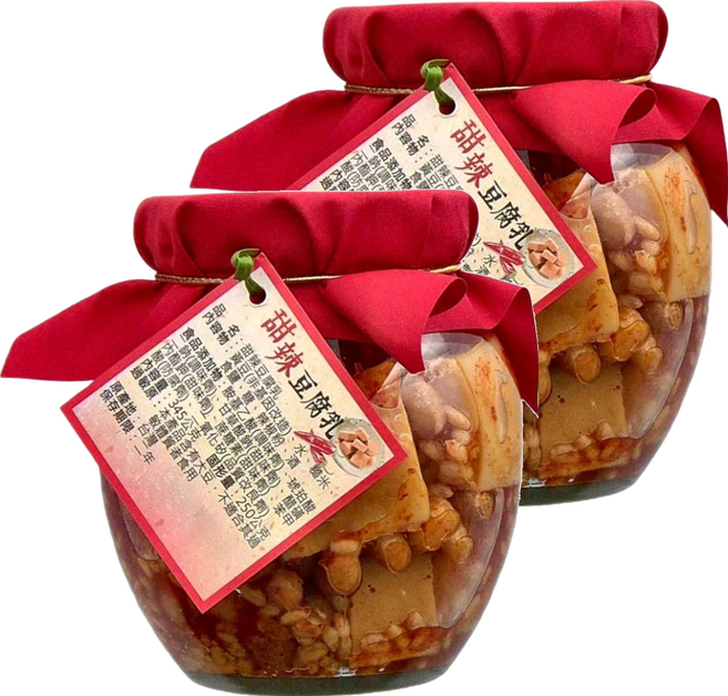 埔里鎮農會 甜辣豆腐乳 台灣產, 345g, 2罐