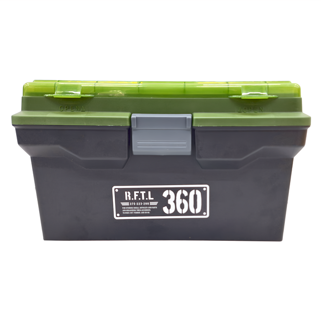 JEJ ASTAGE Tool工具收納箱 360X型 355 x 210 x 205mm 1100g, 綠色, 1個