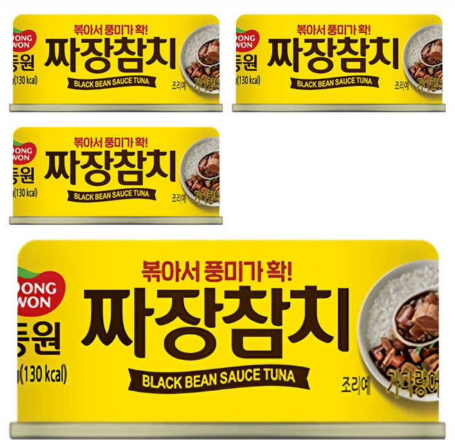 Dongwon 東遠 Tuna Homefood 炸醬風味鰹魚罐頭 4罐, 1組, 360g