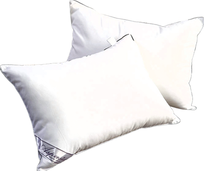 I'm Living 拉鍊式超細纖維飯店枕頭, 白色, 2個