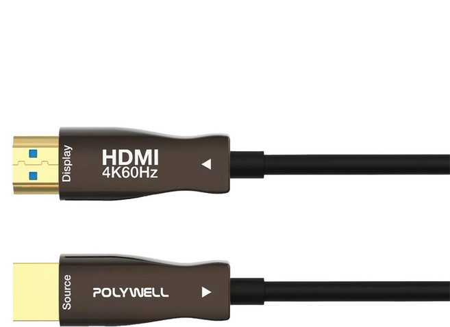 POLYWELL 寶利威爾 HDMI AOC光纖線 2.0版, 10m, 1條