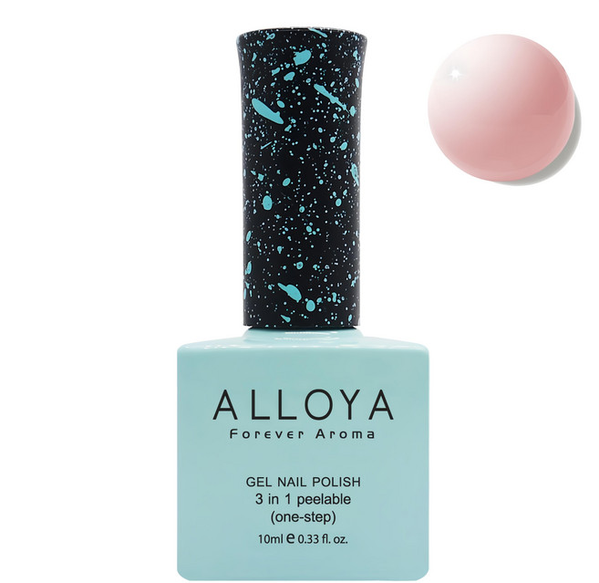 ALLOYA 愛若雅 居家一步光療甲油膠, V110 草莓優格, 10ml, 1瓶