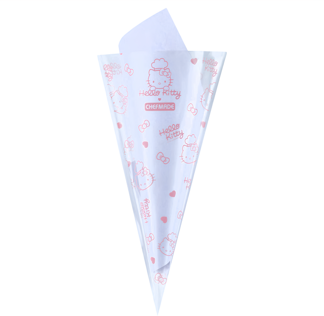 CHEFMADE 學廚 Hello Kitty 一次性擠花袋 KT7052 BPA Free LDPE 塑膠, 1包