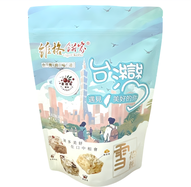 vigor kobo 維格餅家 雪花餅 蔓越莓風味 12個, 1包, 144g