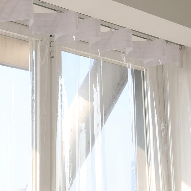 MAISONTEXTILE 0.2T 窗簾絲綢高頻焊接防風防寒聚氨酯塑膠窗簾