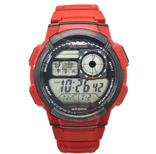 CASIO 卡西歐 10-YEAR BATTERY菁英部隊電子錶 AE-1000W-4AVDF