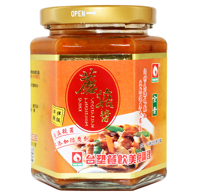 台塑餐飲 蘑菇醬 全素, 280g, 1罐