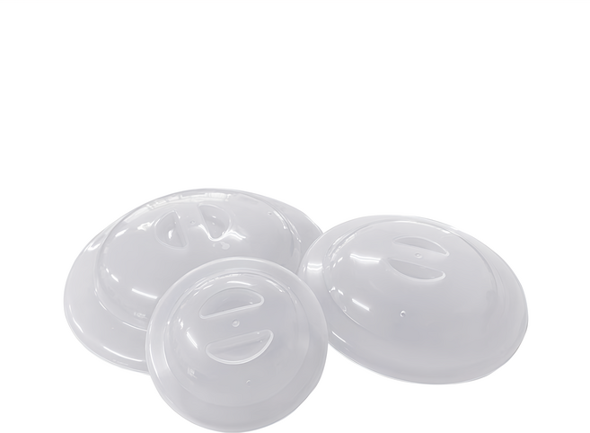 MIKA HOUSE 橘之屋 環保微波蓋 3件, 透明色, 1組