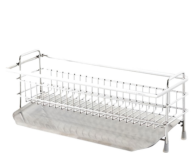 HANSSEM 全不銹鋼304廚房瀝水置物架, 1個, 銀色