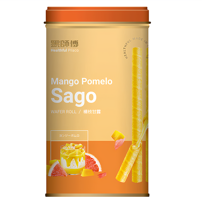 Healthful 黑師傅 捲心酥 楊枝甘露口味, 400g, 1罐