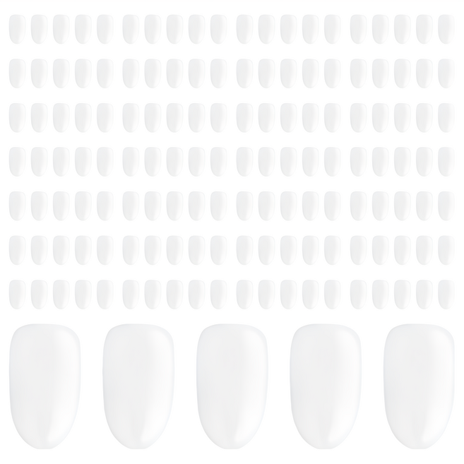 Jello Jello 可重複用人造甲片 5號, 150片, 透明