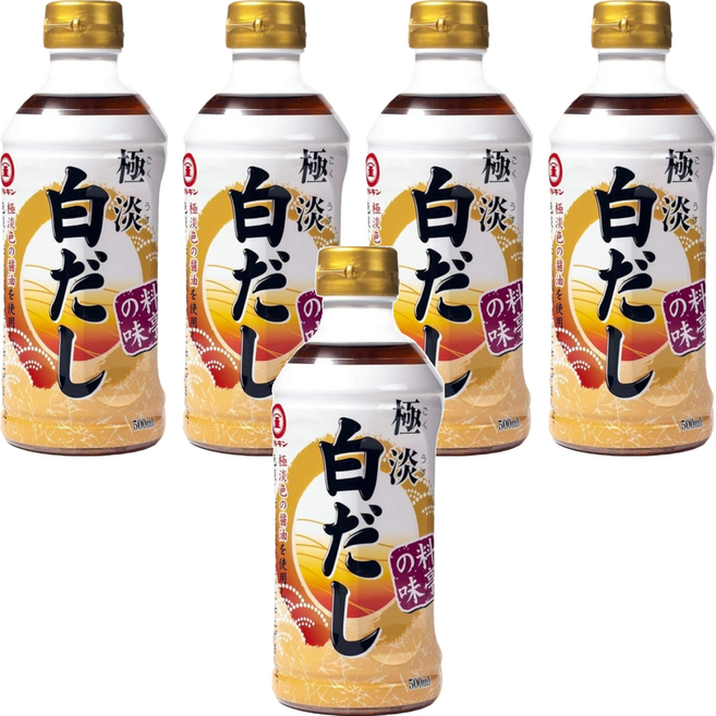 MARUKIN 丸金 極淡白麵味露, 500ml, 5瓶