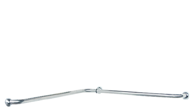 海德廚衛 不鏽鋼L型安全扶手, 1支, 銀色