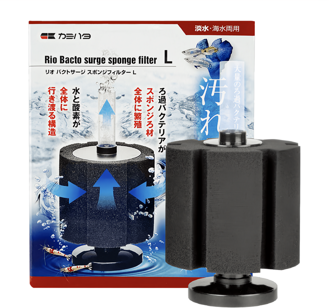 Rio 水妖精 Bacto Surge 泡棉過濾 L 淡水/海水兩用, 1個