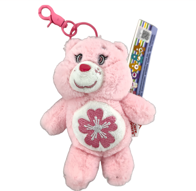 Care Bears 立體絨毛吊飾, 粉色櫻花, 1個, 14cm