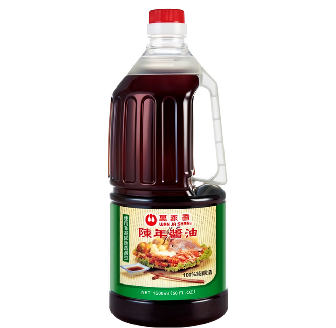 萬家香 陳年醬油, 1.5L, 1瓶
