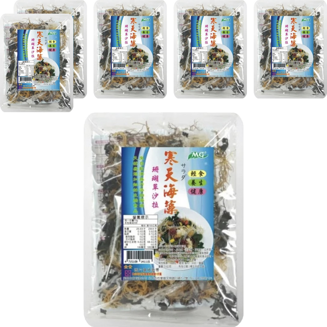 茂格生機 寒天海藻 珊瑚草沙拉, 50g, 6包