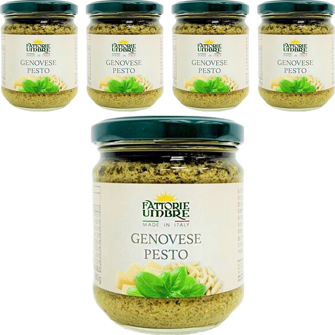 FATTORIE UMBRE 義大利羅勒青醬, 180g, 5罐
