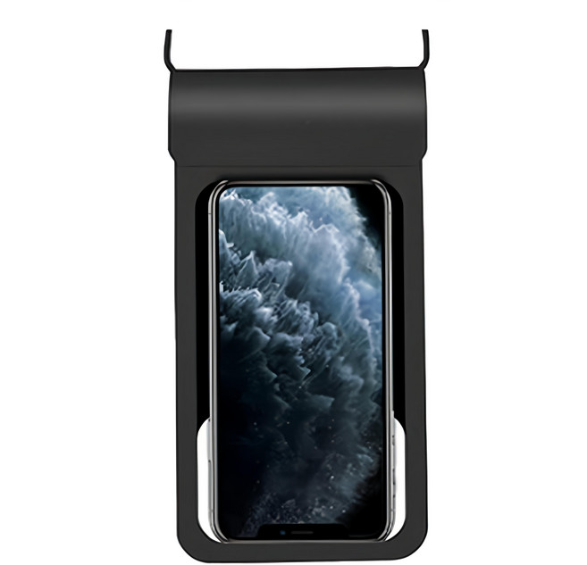 多重防護防水手機袋 11.3 x 27cm, 黑色, 1個