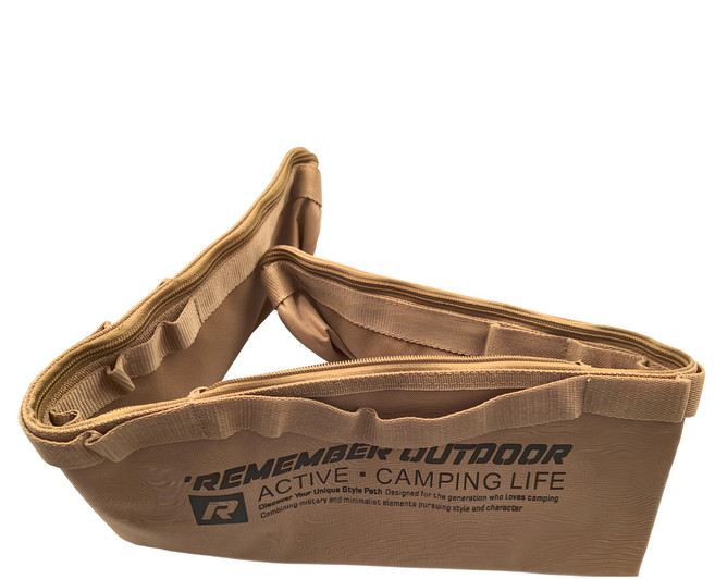 REMEMBER OUTDOOR 營柱戰術收納包 L號 100%聚酯纖維 長100 x 直徑10cm, 沙色, 1個